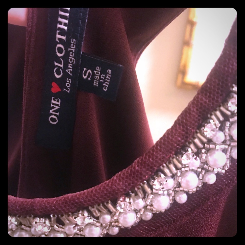 Burgundy Dress